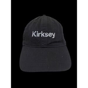 Kirksey black embroidered baseball cap strap back style clutch vintage CD 0108